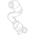 Genuine Mercedes-benz Catalytic Converter 223-490-08-00 New. Price: $3486.50.