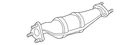 Genuine Nissan Catalytic Converter 208A2-1PG0A New. Price: $2422.47.
