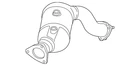 Genuine Audi Catalytic Converter 4H0-254-250-QX New. Price: $3592.81.