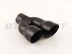 DT-24096LBK Black Powder Coat Exhaust Tip Dual Staggered Angle 2.25" Inlet 8.5"L New. Price: $119.99.