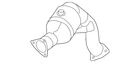 Genuine Audi Catalytic Converter 8K0-254-253-AX New. Price: $2288.11.