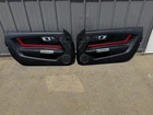 2018-2023 Ford Mustang Lh Rh Premium Leather Red Insert Door Panels Pair Oem Used. Price: $250.00.