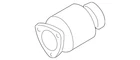 Genuine Audi Exhaust Pipe 4F0-253-301-H New. Price: $248.39.