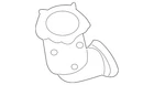 Genuine Nissan Catalytic Converter B08A0-3Y102 New. Price: $1067.05.