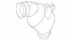 Genuine Mercedes-benz Catalytic Converter 204-490-81-36 New. Price: $640.70.