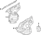 Genuine Nissan Catalytic Converter With Integrated Exhaust Manifold 140E2-6TB0A New. Price: $742.13.