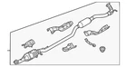 Genuine Mitsubishi Intermediate Pipe 20030W350P New. Price: $2464.50.