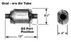 Ap Exhaust 608295 Universal Catalytic Converter 2.25" In/out W/ O2 Epa Obdii New. Price: $139.95.