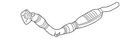 Genuine Audi Catalytic Converter 4B0-253-058-TX New. Price: $934.97.