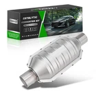 2.25 Inlet Outlet Catalytic Converter Universal High Flow Epa O2 Port New. Price: $59.21.
