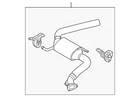 Genuine Volkswagen Intermediate Pipe 7L8-254-400-RX New. Price: $2423.61.