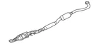Genuine Mitsubishi Intermediate Pipe 1570B737 New. Price: $1387.67.