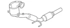 Genuine Volkswagen Converter & Pipe 3QF-254-500-CX New. Price: $1669.93.