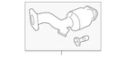 Genuine Honda Catalytic Converter 18150-RX0-A00 New. Price: $771.61.