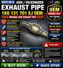 2010-15 Audi Volkswagen A3 Jetta Golf 2.0 Tdi Exhaust Pipe 1K0 131 701 Ej Oem Used. Price: $129.99.