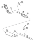 Genuine Mopar Catalytic Converter 52101242AC New. Price: $582.50.