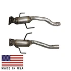 Rear Left And Right Catalytic Converters Fits Porsche Cayenne 4.8L 2008-2010 New. Price: $848.00.