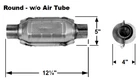 Ap Exhaust 608415 Universal Catalytic Converter Round 2.25" In/out Epa Obdii New. Price: $131.25.