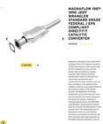 Catalytic Converter Magnaflow 23225 87-90 Jeep Wrangler 4.2L-L6 New. Price: $230.00.