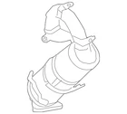 Genuine Gm Catalytic Converter 19420221 New. Price: $1774.92.