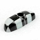 Checkered Pattern Rear View Mirror Cover For 2014 Bmw Mini Cooper F56 F55 Bk New. Price: $29.63.