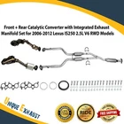 Front + Rear Catalytic Converter Set For 2006-2012 Lexus IS250 2.5L V6RWD Models New. Price: $430.33.