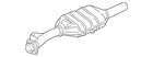 Genuine Audi Catalytic Converter 4D0-131-089-MX New. Price: $1435.51.