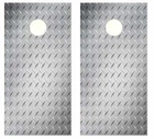 Diamond Plate Cornhole Wood Board Skin Wraps New. Price: $186.99.
