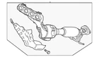 Genuine Mazda Mnfd W/converter PE19-20-50XC New. Price: $841.02.