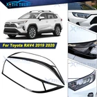 Carbon Fiber Style Headlight Headlamp Frame Cover Trim For Toyota RAV4 2019-2025 New. Price: $45.99.
