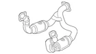 Genuine Ford Catalytic Converter KC3Z5F250A New. Price: $3531.25.