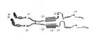 Dual Muffler Exhaust System Catalytic Converters For Lincoln Town Car 2003-2011 New. Price: $1172.00.