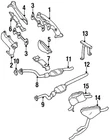 Genuine Audi Converter & Pipe 4A0-253-057-JX New. Price: $856.91.