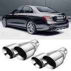 Pair Exhaust Pipe 2.5" Inlet 3.5" Outlet Dual For Mercedes-benz E350 E53 Amg New. Price: $86.05.
