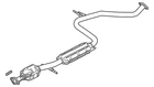 Genuine Mazda Catalytic Converter PEP6-20-55XA New. Price: $605.18.