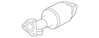 Genuine Honda Catalytic Converter 18150-5LA-A00 New. Price: $951.37.
