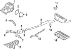 Genuine Nissan Converter & Pipe 200A0-7BA0A New. Price: $947.02.