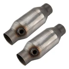 2PCS 2.5'' Universal Catalytic Converter High Flow Stainless Steel Epa Approved New. Price: $53.99.