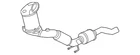 Genuine Audi Converter & Pipe 5QN-254-500-Q New. Price: $2526.38.