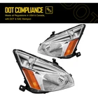 Kac For Honda Accord 2003-2007 Headlight Assembly Replacement Chrome Housing New. Price: $83.99.