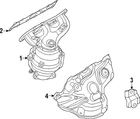 Genuine Nissan Catalytic Converter 140F2-6SB0A New. Price: $763.78.