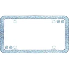 Shattered Chrome License Plate Frame With Iridescent Rhinestones Zinc Die-cast New. Price: $42.56.