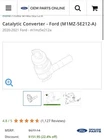 Catalytic Converter Ford (M1MZ-5E212-A) 2020-2021 M1MZ5E212A New. Price: $500.00.