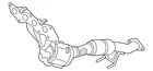 Genuine Ford Mnfd W/converter JJ5Z5G232A New. Price: $1347.92.