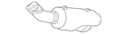 Genuine Ford Catalytic Converter JL3Z-5E212-F New. Price: $1577.00.