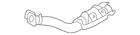 Genuine Nissan Intermediate Pipe 20018-9TB4A New. Price: $700.36.