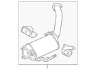 Genuine Volkswagen Front Muffler 7L8-254-800-NX New. Price: $2713.74.